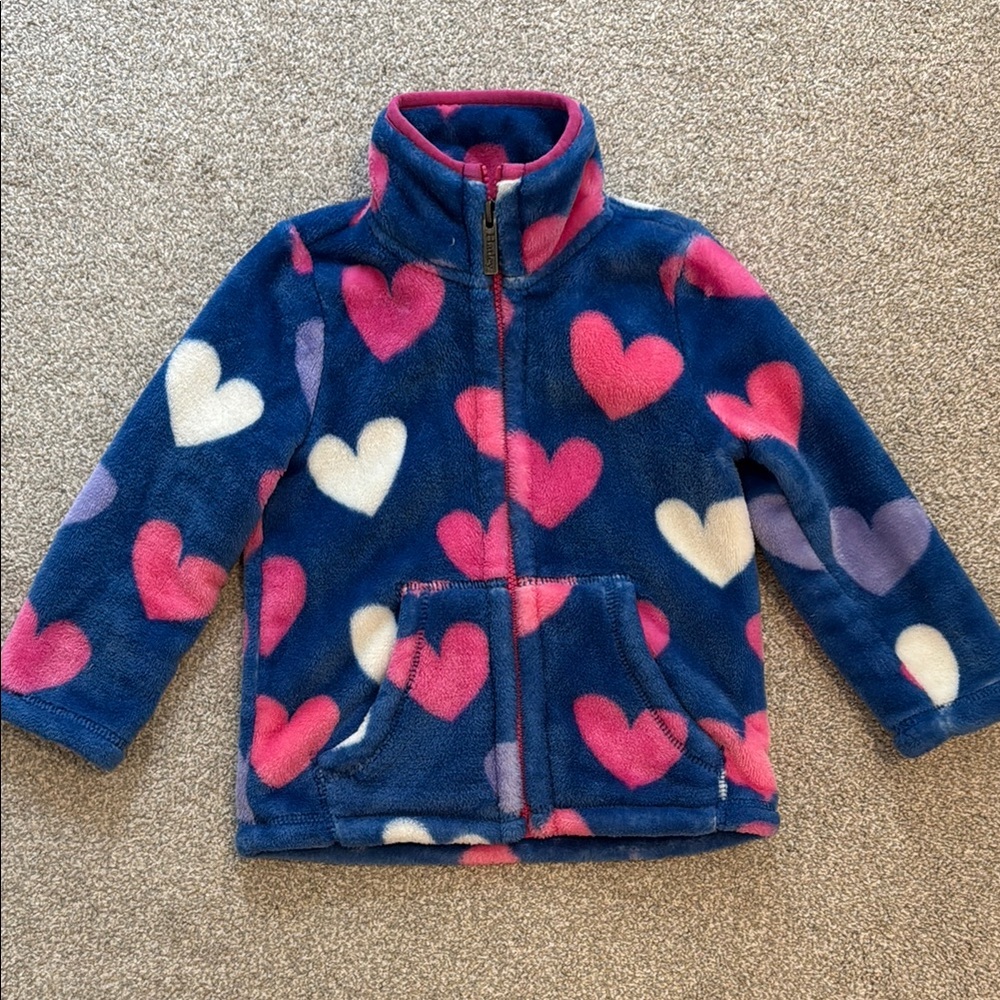 Hatley Pink and Blue Fleece Jacket